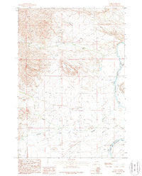 Clark Wyoming Historical topographic map, 1:24000 scale, 7.5 X 7.5 Minute, Year 1987