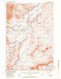 Clark Wyoming Historical topographic map, 1:62500 scale, 15 X 15 Minute, Year 1950