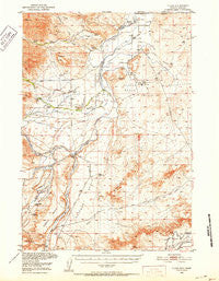 Clark Wyoming Historical topographic map, 1:62500 scale, 15 X 15 Minute, Year 1950