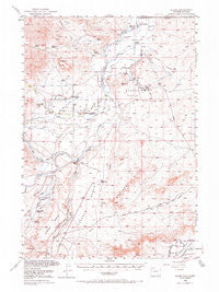 Clark Wyoming Historical topographic map, 1:62500 scale, 15 X 15 Minute, Year 1950