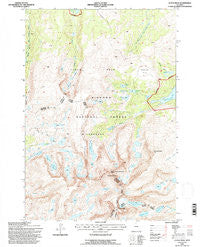 Cloud Peak Wyoming Historical topographic map, 1:24000 scale, 7.5 X 7.5 Minute, Year 1993