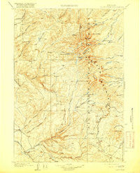 Cloud Peak Wyoming Historical topographic map, 1:125000 scale, 30 X 30 Minute, Year 1901