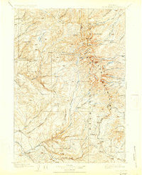 Cloud Peak Wyoming Historical topographic map, 1:125000 scale, 30 X 30 Minute, Year 1901