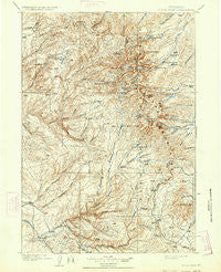 Cloud Peak Wyoming Historical topographic map, 1:125000 scale, 30 X 30 Minute, Year 1901