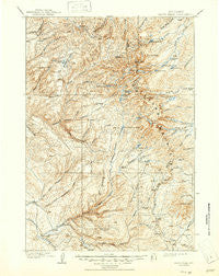 Cloud peak Wyoming Historical topographic map, 1:125000 scale, 30 X 30 Minute, Year 1901