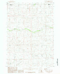 Coal Draw North Wyoming Historical topographic map, 1:24000 scale, 7.5 X 7.5 Minute, Year 1984