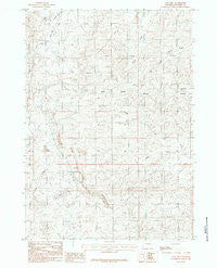 Coal Hill Wyoming Historical topographic map, 1:24000 scale, 7.5 X 7.5 Minute, Year 1984