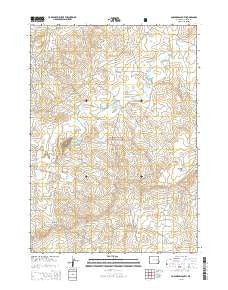 Coal Draw South Wyoming Current topographic map, 1:24000 scale, 7.5 X 7.5 Minute, Year 2015