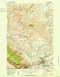 Cody Wyoming Historical topographic map, 1:62500 scale, 15 X 15 Minute, Year 1951