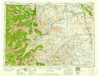 Cody Wyoming Historical topographic map, 1:250000 scale, 1 X 2 Degree, Year 1958