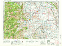 Cody Wyoming Historical topographic map, 1:250000 scale, 1 X 2 Degree, Year 1955