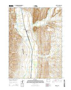 Cokeville Wyoming Current topographic map, 1:24000 scale, 7.5 X 7.5 Minute, Year 2015