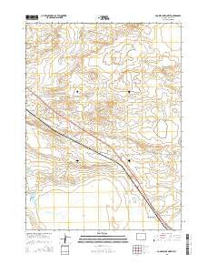 Cooper Lake North Wyoming Current topographic map, 1:24000 scale, 7.5 X 7.5 Minute, Year 2015