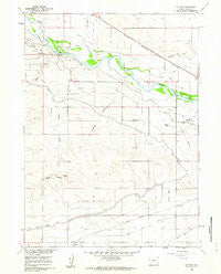 Cottier Wyoming Historical topographic map, 1:24000 scale, 7.5 X 7.5 Minute, Year 1960