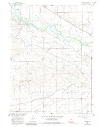 Cottier Wyoming Historical topographic map, 1:24000 scale, 7.5 X 7.5 Minute, Year 1960