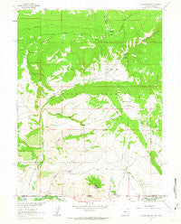 Cottonwood Rim Wyoming Historical topographic map, 1:24000 scale, 7.5 X 7.5 Minute, Year 1962