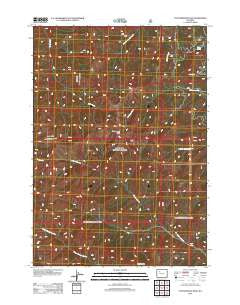 Cottonwood Peak Wyoming Historical topographic map, 1:24000 scale, 7.5 X 7.5 Minute, Year 2012