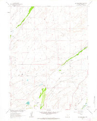 Cow Creek Ranch Wyoming Historical topographic map, 1:24000 scale, 7.5 X 7.5 Minute, Year 1961