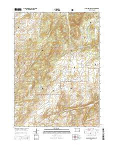 Cow Creek Mountain Wyoming Current topographic map, 1:24000 scale, 7.5 X 7.5 Minute, Year 2015