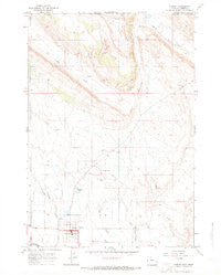 Cowley Wyoming Historical topographic map, 1:24000 scale, 7.5 X 7.5 Minute, Year 1966