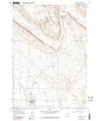 Cowley Wyoming Historical topographic map, 1:24000 scale, 7.5 X 7.5 Minute, Year 1966
