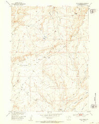 Coyote Springs Wyoming Historical topographic map, 1:24000 scale, 7.5 X 7.5 Minute, Year 1952