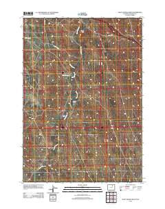 Crazy Woman Ranch Wyoming Historical topographic map, 1:24000 scale, 7.5 X 7.5 Minute, Year 2012