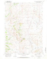 Cretaceous Mountain Wyoming Historical topographic map, 1:24000 scale, 7.5 X 7.5 Minute, Year 1969