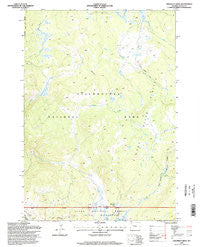 Crooked Creek Wyoming Historical topographic map, 1:24000 scale, 7.5 X 7.5 Minute, Year 1996