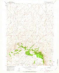 Crooks Mountain Wyoming Historical topographic map, 1:24000 scale, 7.5 X 7.5 Minute, Year 1951