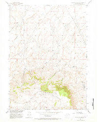 Crooks Mountain Wyoming Historical topographic map, 1:24000 scale, 7.5 X 7.5 Minute, Year 1951