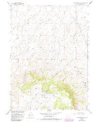 Crooks Mountain Wyoming Historical topographic map, 1:24000 scale, 7.5 X 7.5 Minute, Year 1951