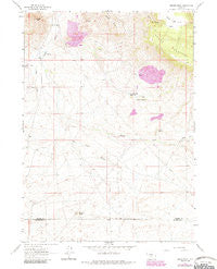 Crooks Peak Wyoming Historical topographic map, 1:24000 scale, 7.5 X 7.5 Minute, Year 1961