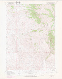 Crow Mountain Wyoming Historical topographic map, 1:24000 scale, 7.5 X 7.5 Minute, Year 1967
