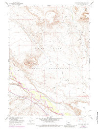 Crowheart Butte Wyoming Historical topographic map, 1:24000 scale, 7.5 X 7.5 Minute, Year 1952