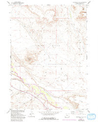 Crowheart Butte Wyoming Historical topographic map, 1:24000 scale, 7.5 X 7.5 Minute, Year 1952