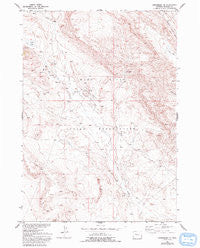 Crowheart NE Wyoming Historical topographic map, 1:24000 scale, 7.5 X 7.5 Minute, Year 1957