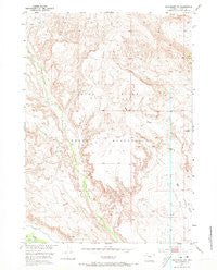 Crowheart NW Wyoming Historical topographic map, 1:24000 scale, 7.5 X 7.5 Minute, Year 1952