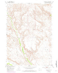 Crowheart NW Wyoming Historical topographic map, 1:24000 scale, 7.5 X 7.5 Minute, Year 1952