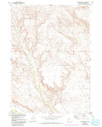 Crowheart NW Wyoming Historical topographic map, 1:24000 scale, 7.5 X 7.5 Minute, Year 1952