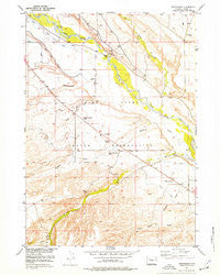 Crowheart Wyoming Historical topographic map, 1:24000 scale, 7.5 X 7.5 Minute, Year 1952
