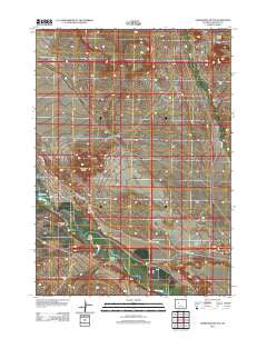 Crowheart Butte Wyoming Historical topographic map, 1:24000 scale, 7.5 X 7.5 Minute, Year 2012