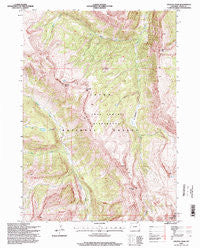 Crystal Peak Wyoming Historical topographic map, 1:24000 scale, 7.5 X 7.5 Minute, Year 1996