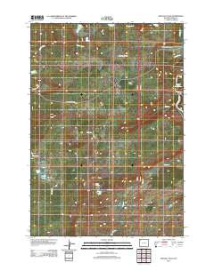 Crystal Falls Wyoming Historical topographic map, 1:24000 scale, 7.5 X 7.5 Minute, Year 2012