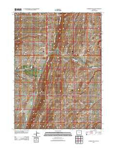 Cumberland Gap Wyoming Historical topographic map, 1:24000 scale, 7.5 X 7.5 Minute, Year 2012