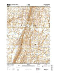 Cumberland Gap Wyoming Current topographic map, 1:24000 scale, 7.5 X 7.5 Minute, Year 2015