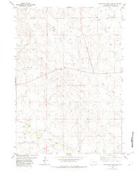 Darlington Draw East Wyoming Historical topographic map, 1:24000 scale, 7.5 X 7.5 Minute, Year 1982
