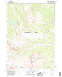 Darwin Peak Wyoming Historical topographic map, 1:24000 scale, 7.5 X 7.5 Minute, Year 1967
