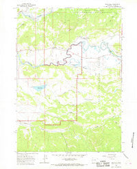 Davis Hill Wyoming Historical topographic map, 1:24000 scale, 7.5 X 7.5 Minute, Year 1965