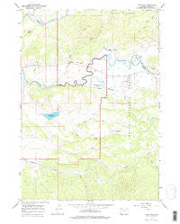 Davis Hill Wyoming Historical topographic map, 1:24000 scale, 7.5 X 7.5 Minute, Year 1965
